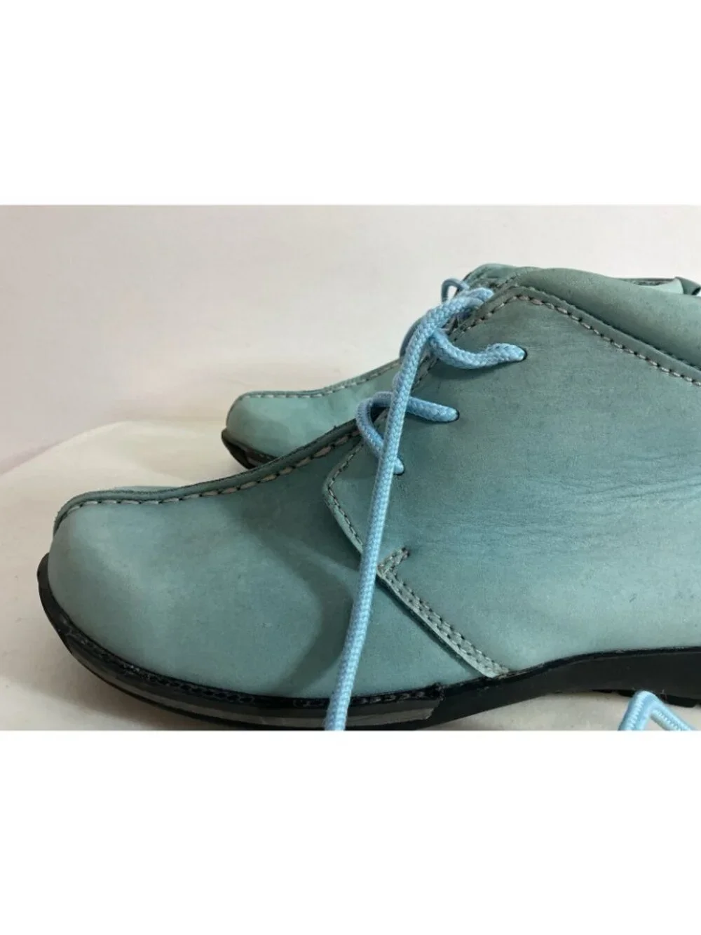 Buffalino Blue Leather Suede Chukka Boots Mens 9 Buffalino boots rare - Gem main image 2